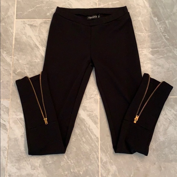 Trouve leggings w zipper accents. - Picture 1 of 3